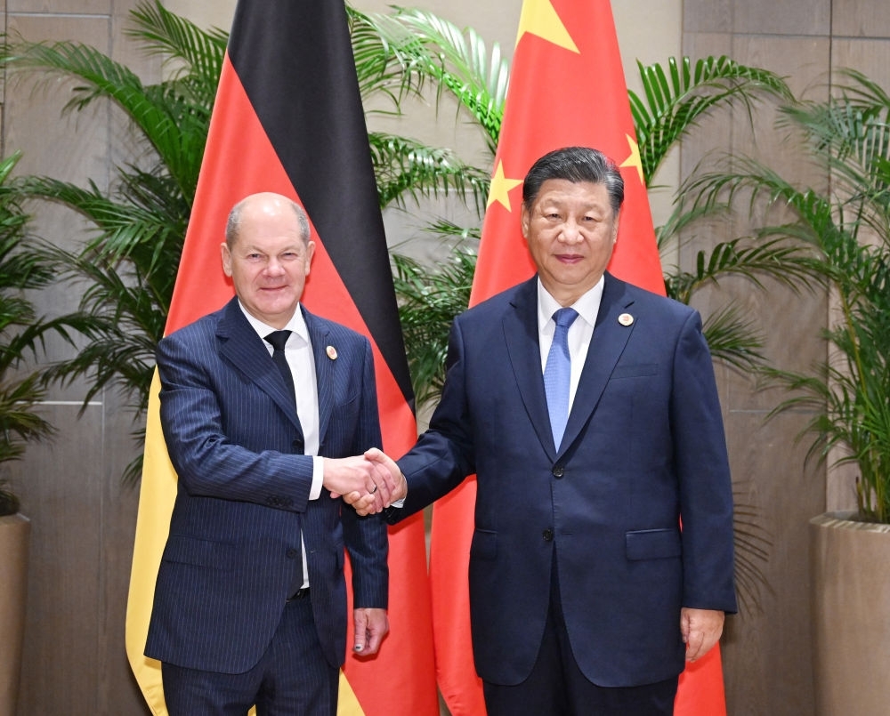 習(xí)近平會(huì)見德國(guó)總理朔爾茨