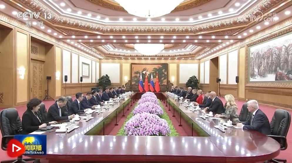 習(xí)近平會見斯洛伐克總理