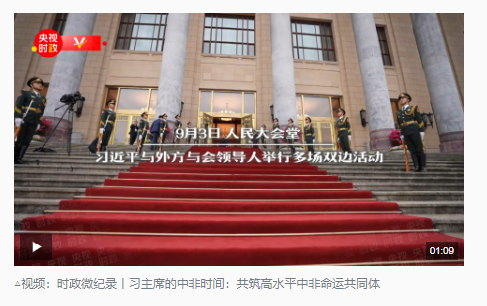 時政新聞眼丨中非領導人密集會晤進入第二天，釋放哪些重要信息？