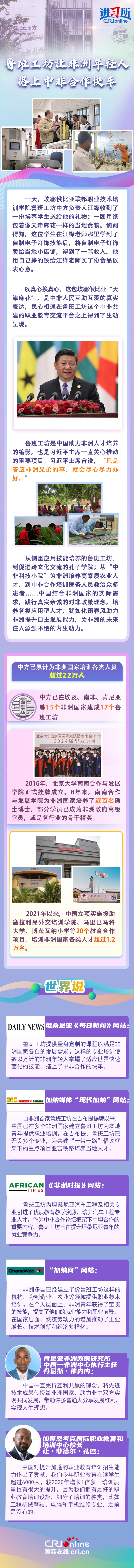 【講習(xí)所·新時(shí)代中非合作】魯班工坊讓非洲年輕人搭上中非合作快車